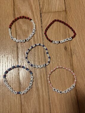 James Marriott Inspired Friendship
Bracelets Handmade Beaded Fan Gift